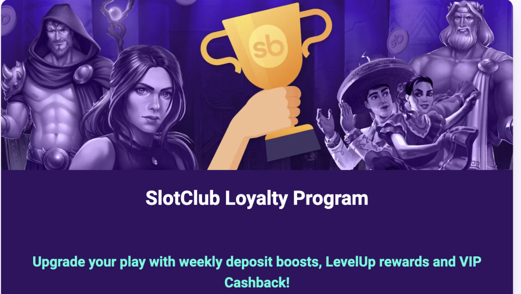 slotclub loyalty program bonus